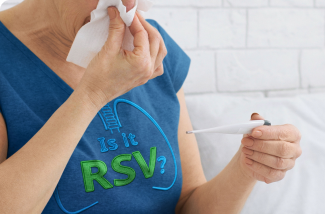 Shirt with “Is it RSV?” on an adult